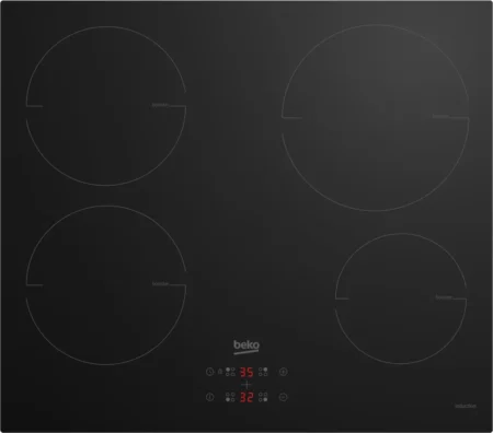 Beko HII 64400 MT Plaque de cuisson à induction encastrable Beko HII 64400 MT 60 cm, noire, 4 zones