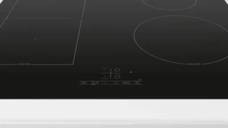 Plaque de cuisson à induction Bosch Série 4 PVS61RBB5E noire 60 cm encastrable avec 4 zones