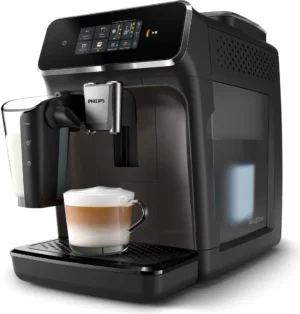 Machine à expresso entièrement automatique Philips série 2200 Machine à expresso entièrement automatique Philips série 2200, 2 réglages de café, mousseur à lait, noire (EP2334/10)