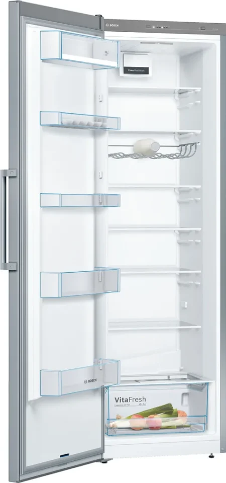 Réfrigérateur Bosch KSV36VLDP1 Réfrigérateur Bosch KSV36VLDP avec dégivrage automatique, revêtement anti-traces de doigts et éclairage LED.