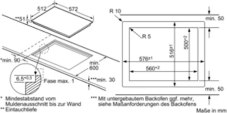 Bosch PKN601DP1D S Plaque à induction Bosch PKN601DP1D Serie 8 Machine à laver le four, poêle, poêle 60 cm, poêle, DirectSelect Premium
