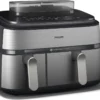 Friteuse à air chaud Philips Série 5000, 9 L, 1,4 kg, Rapid Air, 40 °C, 200 °C