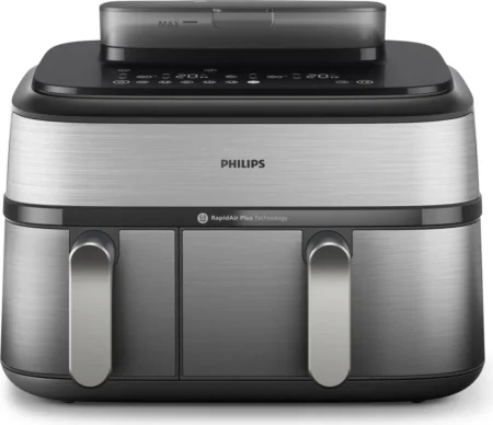 Friteuse à air chaud Philips Série 5000, 9 L, 1,4 kg, Rapid Air, 40 °C, 200 °C
