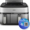 Friteuse à air chaud Philips Série 5000, 9 L, 1,4 kg, Rapid Air, 40 °C, 200 °C