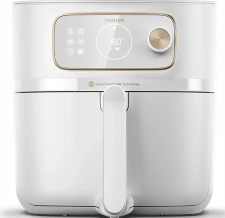 Friteuse à air chaud Philips HD9876/20, 8,3 L, autonome, 2200 W, blanche