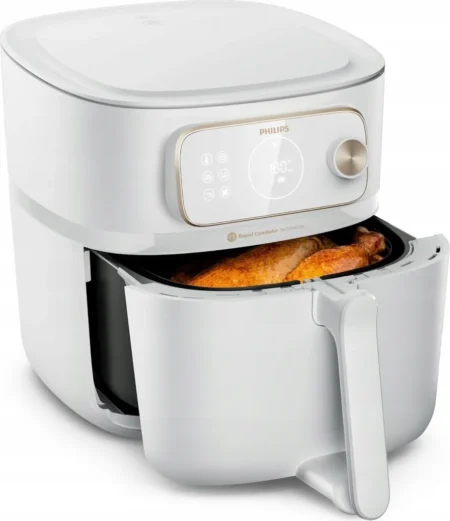 Friteuse à air chaud Philips HD9876/20, 8,3 L, autonome, 2200 W, blanche